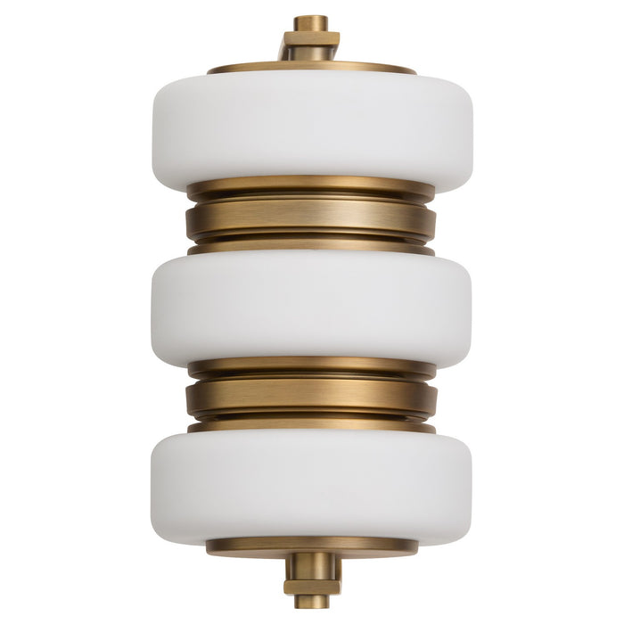 Myhouse Lighting Quorum - 3-40-56 - LED Wall Mount - Favo - Brushed Brass