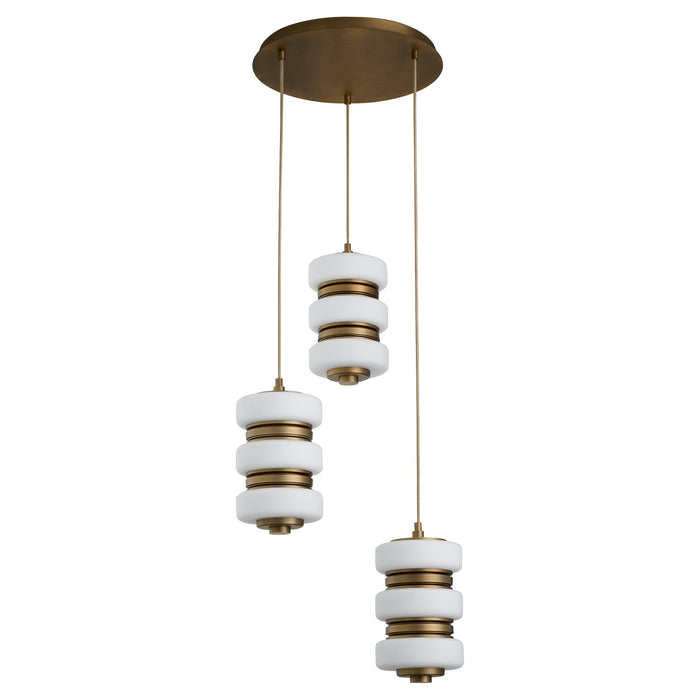 Myhouse Lighting Quorum - 3-82-56 - Three Light Multi-Port - Favo - Brushed Brass