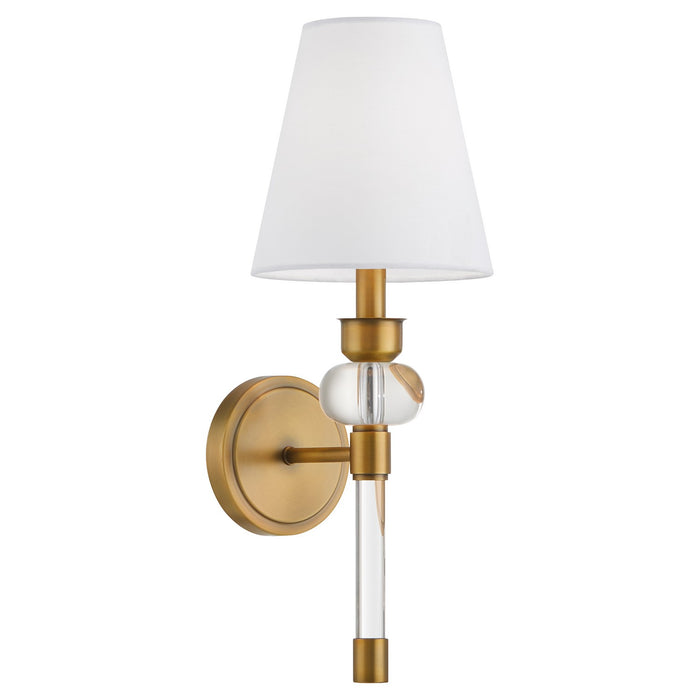 Myhouse Lighting Quorum - 538-1-47 - One Light Wall Mount - Cetro - Brushed Brass