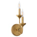 Myhouse Lighting Quorum - 555-2-47 - Two Light Wall Mount - Livingston - Brushed Brass