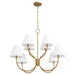 Myhouse Lighting Quorum - 6216-8-47 - Eight Light Chandelier - Sophia - Brushed Brass