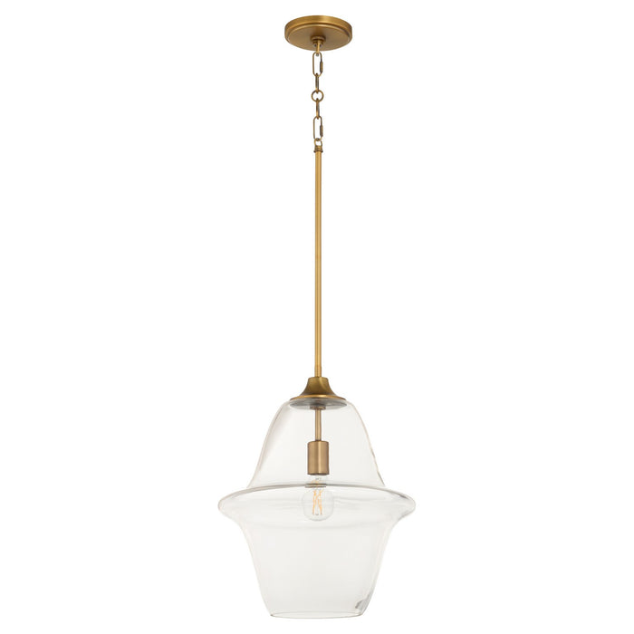 Myhouse Lighting Quorum - 836-14-47 - Pendant - Stewart - Brushed Brass