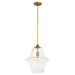 Myhouse Lighting Quorum - 836-14-47 - Pendant - Stewart - Brushed Brass