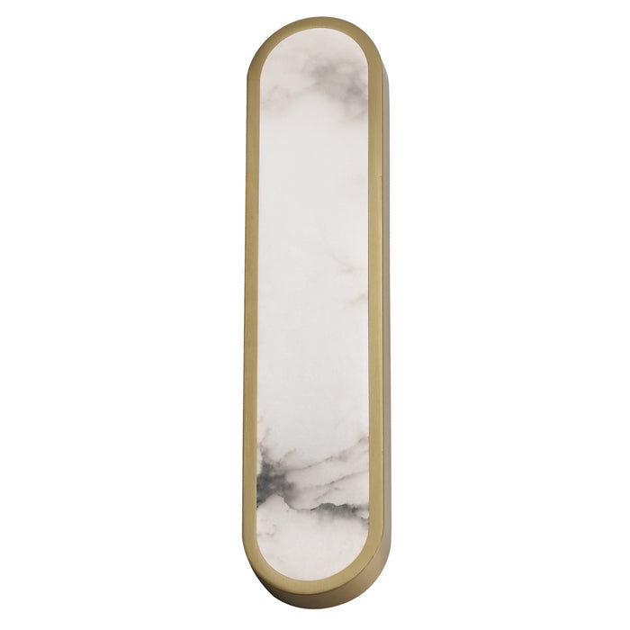 Myhouse Lighting Maxim - 18232WANAB - LED Wall Sconce - Plinth - Natural Aged Brass