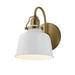 Myhouse Lighting Maxim - 21421GWNAB - One Light Wall Sconce - Hollis - Natural Aged Brass