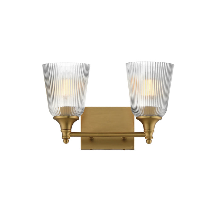 Myhouse Lighting Maxim - 21542CRNAB - Two Light Bath Vanity - Julip - Natural Aged Brass