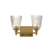 Myhouse Lighting Maxim - 21542CRNAB - Two Light Bath Vanity - Julip - Natural Aged Brass