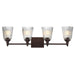 Myhouse Lighting Maxim - 21544CRDBZ - Four Light Bath Vanity - Julip - Dark Bronze