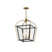 Myhouse Lighting Maxim - 22522BKNAB - Three Light Foyer Pendant - McCadden - Black / Natural Aged Brass