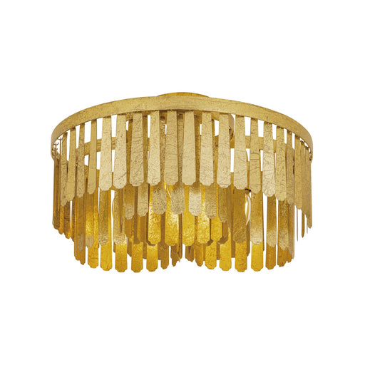 Myhouse Lighting Maxim - 28760GL - Three Light Semi-Flush Mount - Regalia - Gold Leaf