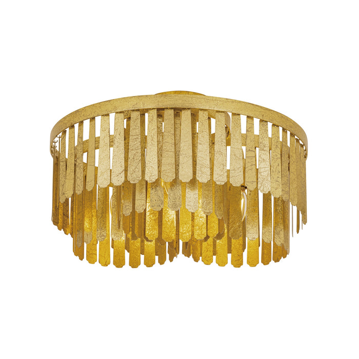 Myhouse Lighting Maxim - 28760GL - Three Light Semi-Flush Mount - Regalia - Gold Leaf
