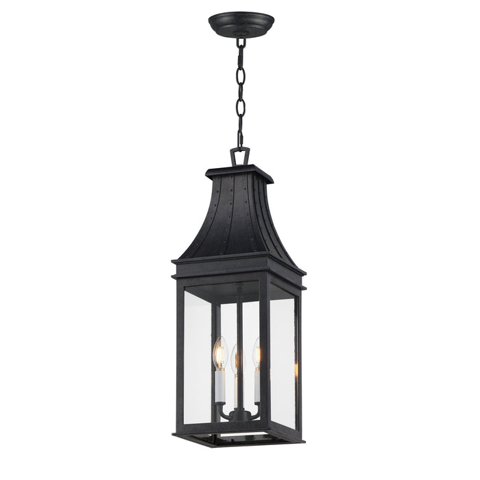 Myhouse Lighting Maxim - 40987TCBKP - Three Light Outdoor Pendant - Bramwell VX - Black Patina