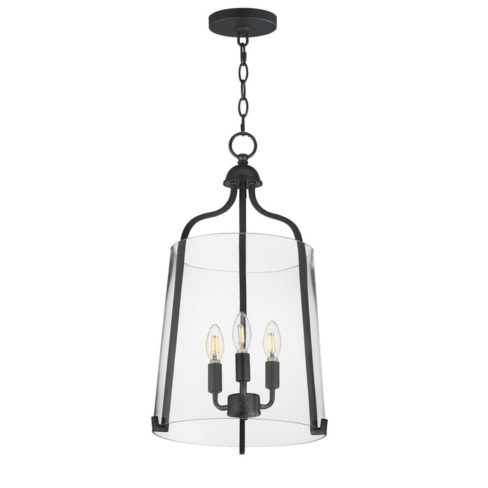 Myhouse Lighting Maxim - 5683CLBK - Three Light Foyer Pendant - Bellmore - Black