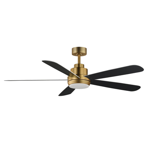 Myhouse Lighting Maxim - 88828WTNAB - 60" Ceiling Fan - Daisies - White/Natural Aged Brass