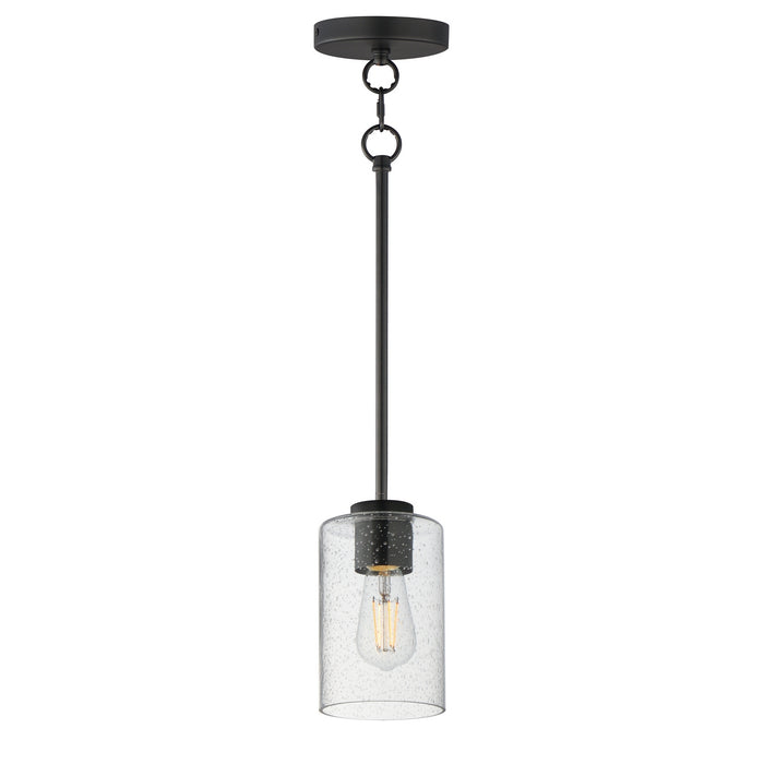 Myhouse Lighting Maxim - 90461CDBK - One Light Pendant - Livingston - Black