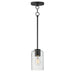 Myhouse Lighting Maxim - 90461CDBK - One Light Pendant - Livingston - Black