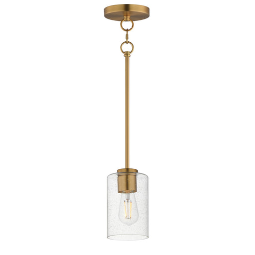 Myhouse Lighting Maxim - 90461CDNAB - One Light Pendant - Livingston - Natural Aged Brass