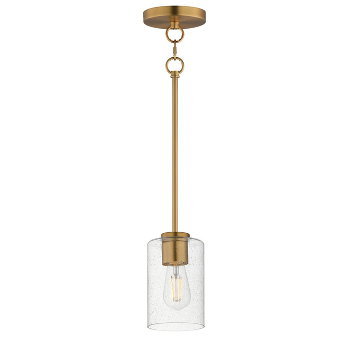 Myhouse Lighting Maxim - 90461CDNAB - One Light Pendant - Livingston - Natural Aged Brass