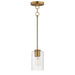 Myhouse Lighting Maxim - 90461CDNAB - One Light Pendant - Livingston - Natural Aged Brass