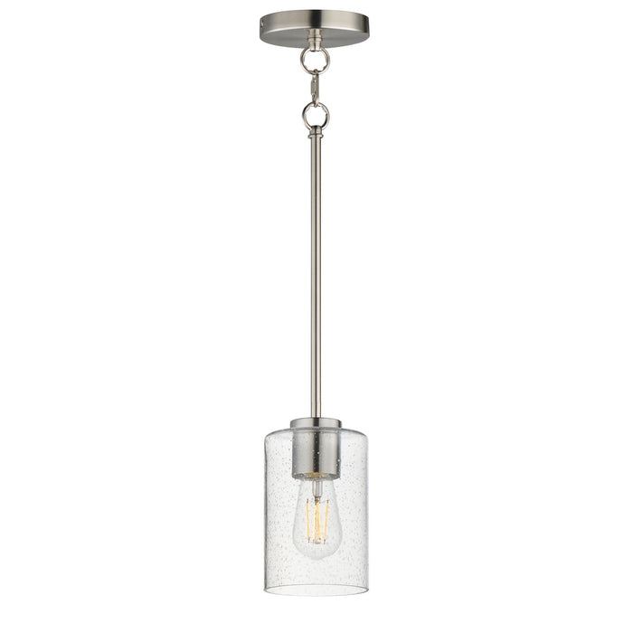 Myhouse Lighting Maxim - 90461CDSN - One Light Pendant - Livingston - Satin Nickel