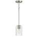 Myhouse Lighting Maxim - 90461CDSN - One Light Pendant - Livingston - Satin Nickel