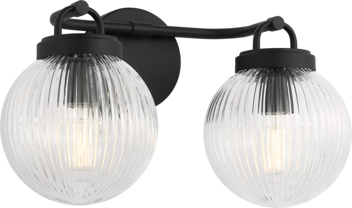 Myhouse Lighting Visual Comfort Studio - SCDJVN127MBKRG - Two Light Vanity - Preston - Midnight Black