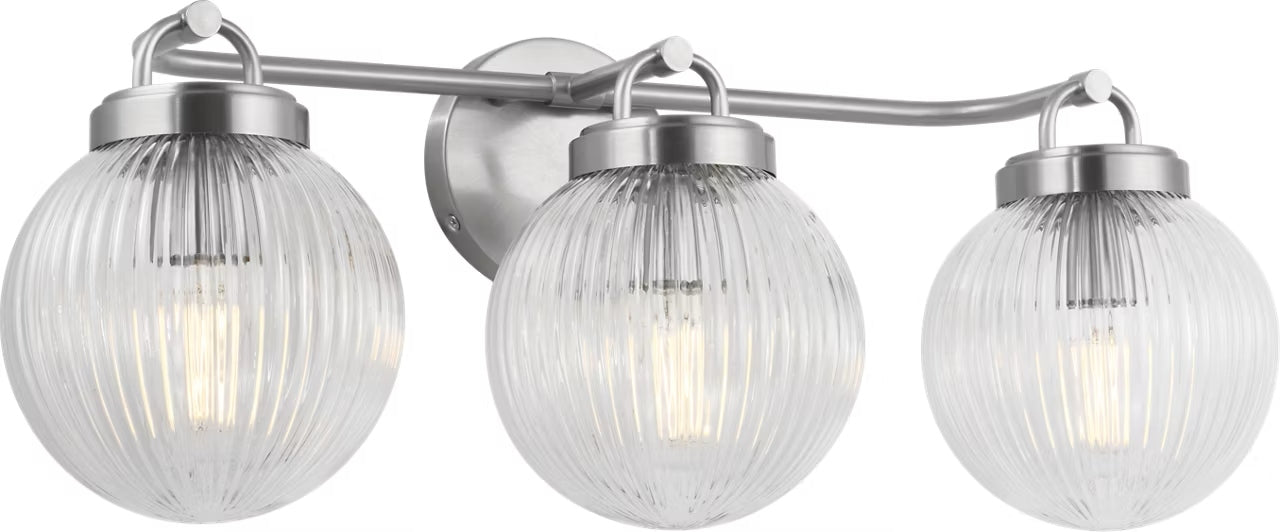 Myhouse Lighting Visual Comfort Studio - SCDJVN128BNRG - Three Light Vanity - Preston - Brushed Nickel