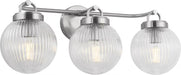 Myhouse Lighting Visual Comfort Studio - SCDJVN128BNRG - Three Light Vanity - Preston - Brushed Nickel