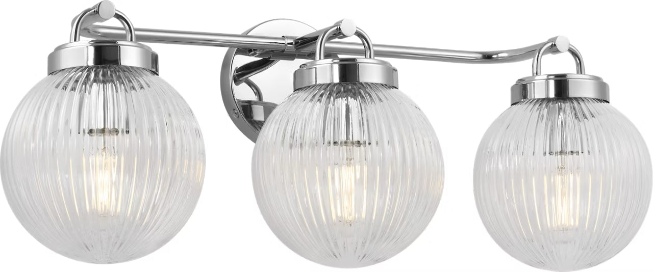 Myhouse Lighting Visual Comfort Studio - SCDJVN128CHRG - Three Light Vanity - Preston - Chrome