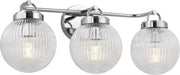 Myhouse Lighting Visual Comfort Studio - SCDJVN128CHRG - Three Light Vanity - Preston - Chrome
