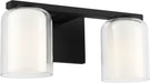 Myhouse Lighting Visual Comfort Studio - SCDJVN130MBKCGMG - Two Light Vanity - Holden - Midnight Black