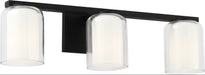 Myhouse Lighting Visual Comfort Studio - SCDJVN131MBKCGMG - Three Light Vanity - Holden - Midnight Black