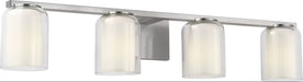 Myhouse Lighting Visual Comfort Studio - SCDJVN132BNCGMG - Four Light Vanity - Holden - Brushed Nickel