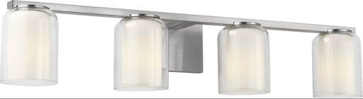 Myhouse Lighting Visual Comfort Studio - SCDJVN132BNCGMG - Four Light Vanity - Holden - Brushed Nickel