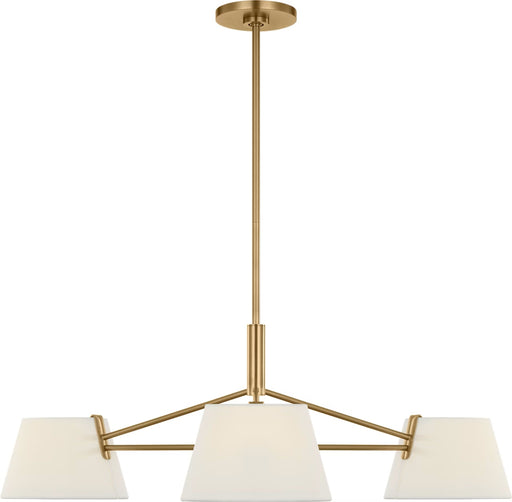 Myhouse Lighting Visual Comfort Studio - SCRJCH194EBSWL - Three Light Chandelier - Hale - Estate Brass