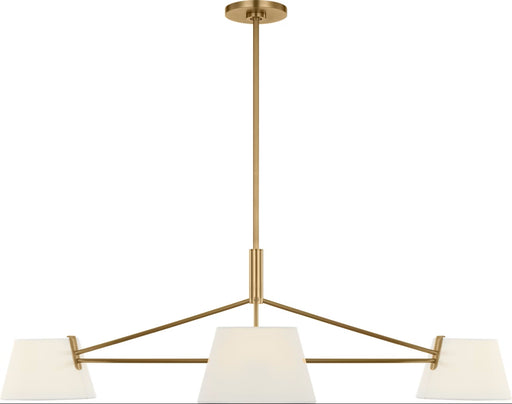 Myhouse Lighting Visual Comfort Studio - SCRJCH198EBSWL - Three Light Chandelier - Hale - Estate Brass
