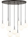 Myhouse Lighting Visual Comfort Studio - SCRJCH206AIOEG - Nine Light Chandelier - Sorelle - Aged Iron
