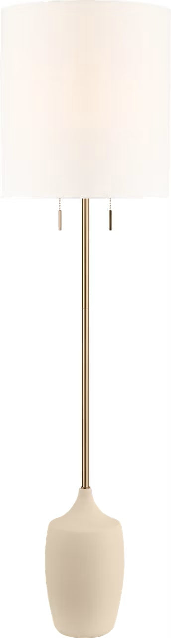 Myhouse Lighting Visual Comfort Studio - SCRJFL175EBSISWL - Two Light Floor Lamp - Sayer - Estate Brass