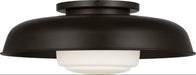 Myhouse Lighting Visual Comfort Studio - SCRJFM169AIOEG - One Light Flush Mount - Liora - Aged Iron
