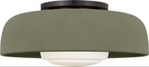 Myhouse Lighting Visual Comfort Studio - SCRJFM169AISSOEG - One Light Flush Mount - Liora - Aged Iron