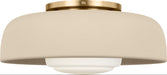 Myhouse Lighting Visual Comfort Studio - SCRJFM169EBSISOEG - One Light Flush Mount - Liora - Estate Brass