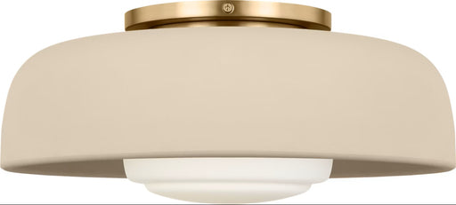 Myhouse Lighting Visual Comfort Studio - SCRJFM169EBSISOEG - One Light Flush Mount - Liora - Estate Brass