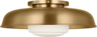 Myhouse Lighting Visual Comfort Studio - SCRJFM169EBSOEG - One Light Flush Mount - Liora - Estate Brass