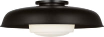 Myhouse Lighting Visual Comfort Studio - SCRJFM170AIOEG - One Light Flush Mount - Liora - Aged Iron