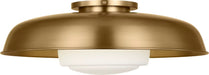 Myhouse Lighting Visual Comfort Studio - SCRJFM170EBSOEG - One Light Flush Mount - Liora - Estate Brass