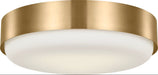 Myhouse Lighting Visual Comfort Studio - SCRJFM188EBSOEG - Three Light Flush Mount - Aurelle - Estate Brass