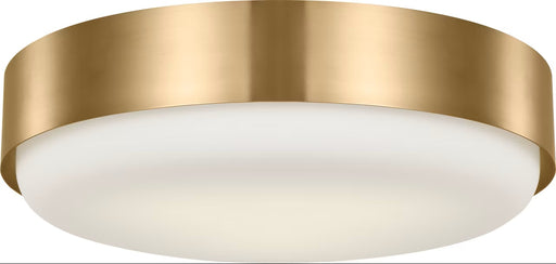 Myhouse Lighting Visual Comfort Studio - SCRJFM188EBSOEG - Three Light Flush Mount - Aurelle - Estate Brass