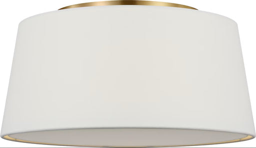 Myhouse Lighting Visual Comfort Studio - SCRJFM196EBSWL - Three Light Flush Mount - Hale - Estate Brass