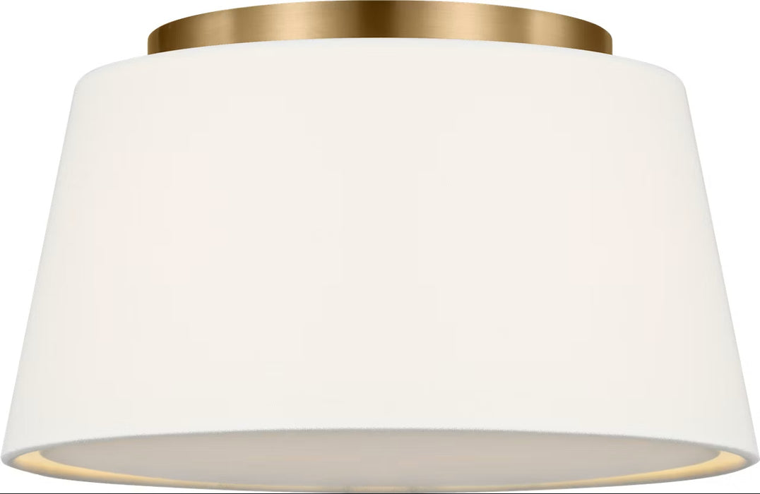 Myhouse Lighting Visual Comfort Studio - SCRJFM197EBSWL - Two Light Flush Mount - Hale - Estate Brass