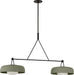 Myhouse Lighting Visual Comfort Studio - SCRJLS171AISSOEG - Two Light Linear Chandelier - Liora - Aged Iron